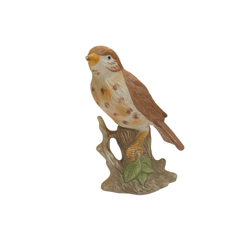 Vintage Brown and Cream‎ Bird Figurine